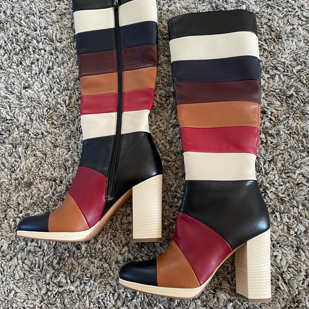 Authentic Valentino Garavani  gorgeous colorblock boot